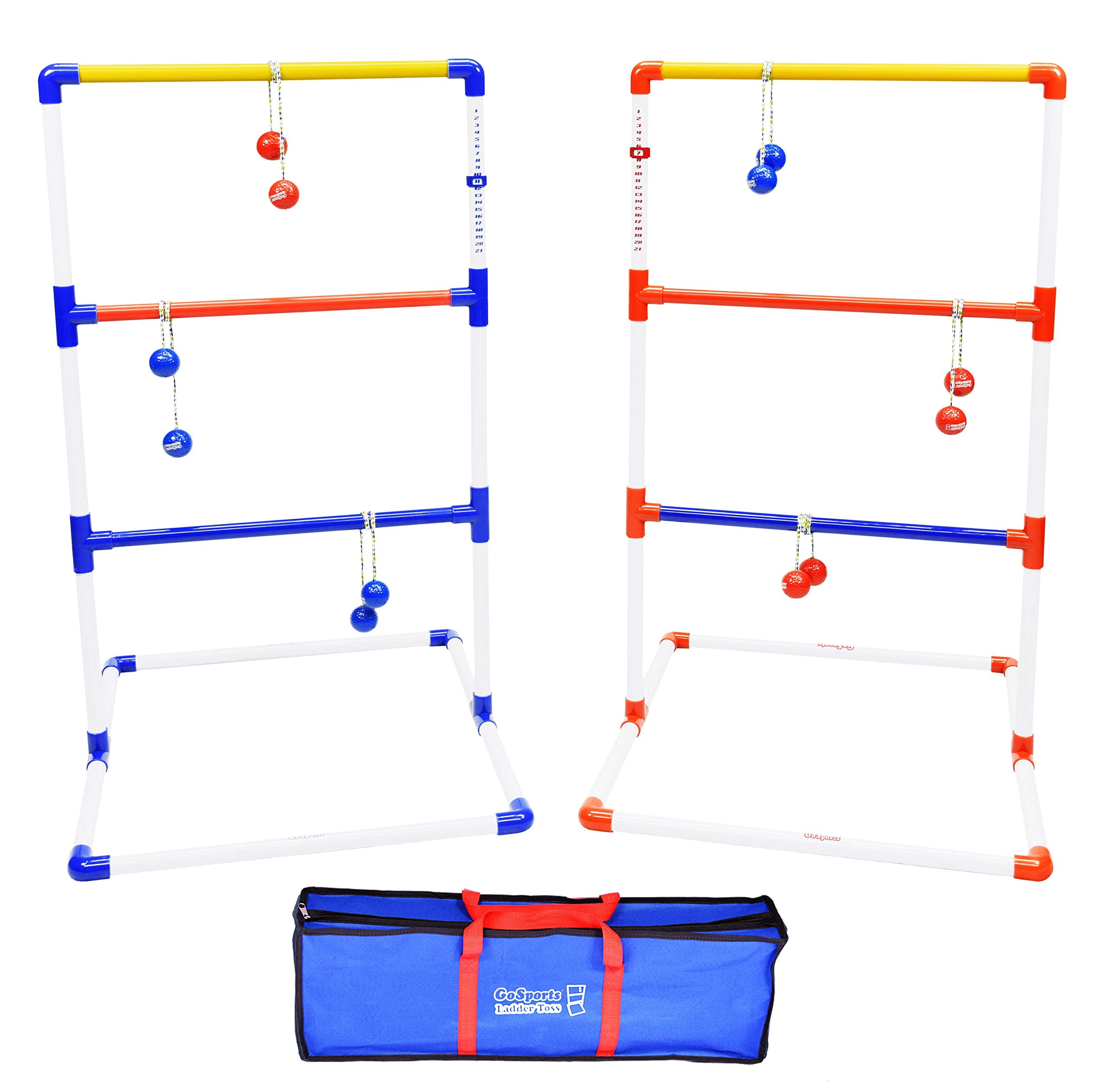 CENYEDA Outdoor Ladder Ball Game Set - Top Yard Games for Adults & Family Fun Ladder Ball