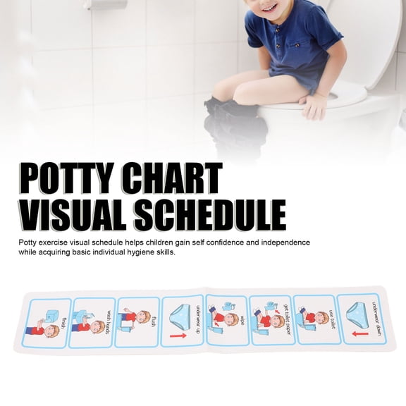 Step,by,Step Potty Schedule: Visual Aid For Kids, Builds Independence Confidence