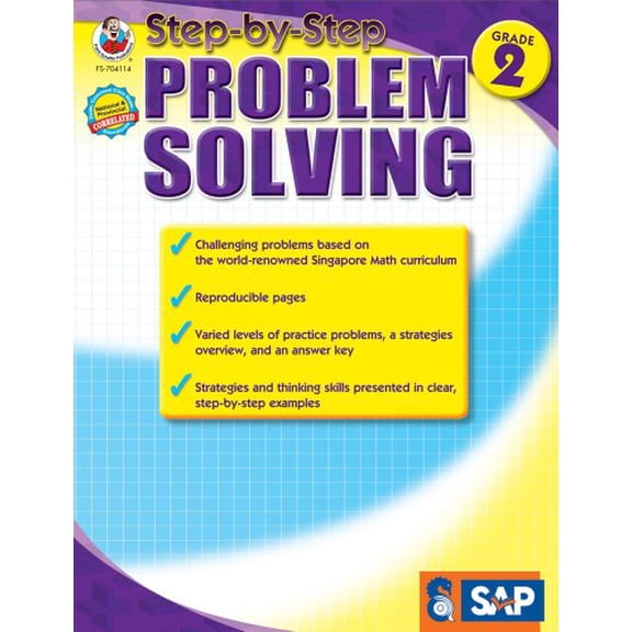 Pre-Owned Step-by-Step Problem Solving, Grade 2 (Singapore Math), 9781609964771, 1609964772, Paperback,