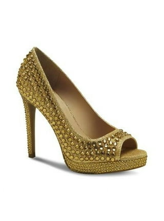 Gold 1 inch heels best sale