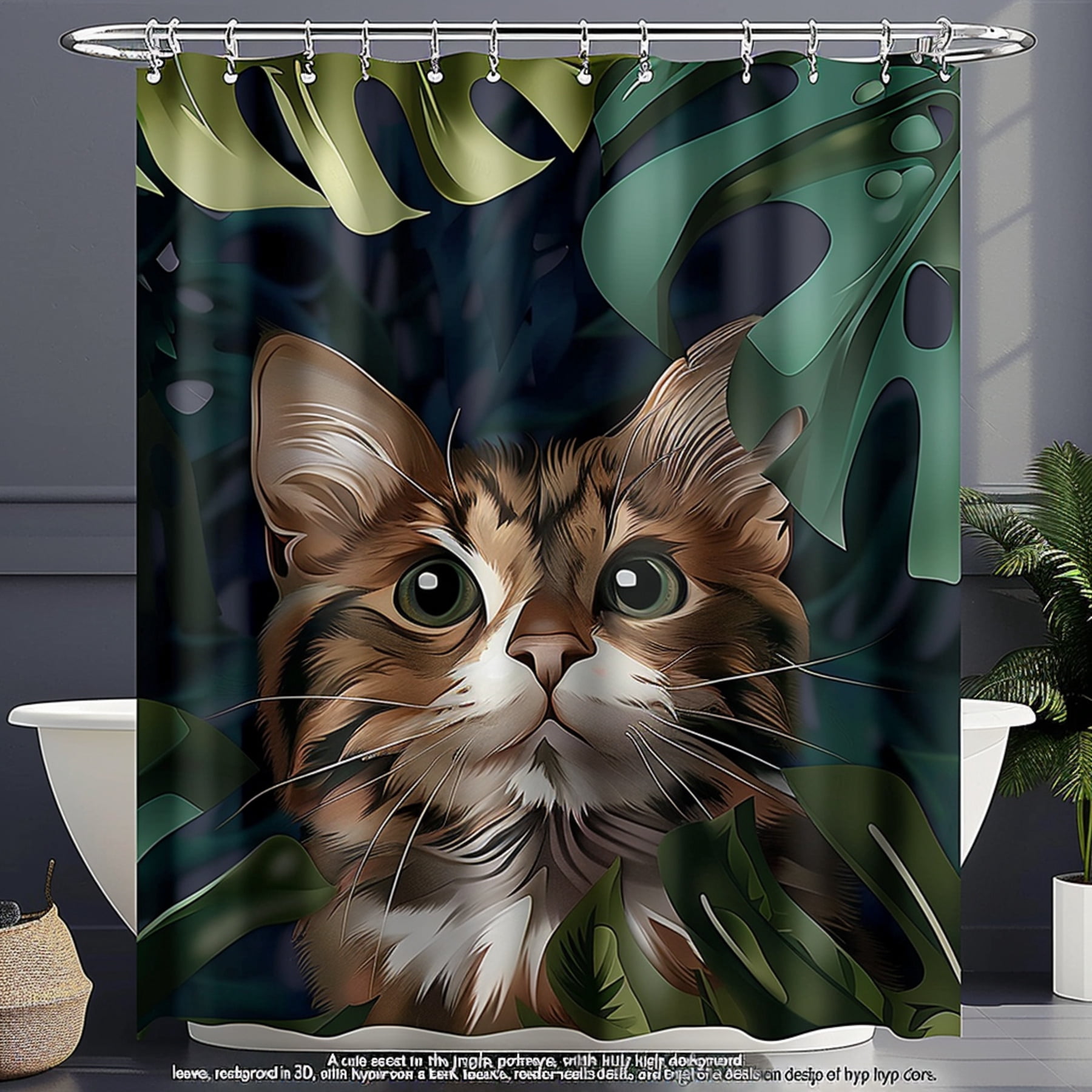 Wild Companion Shower Curtain NCU0DDK2454