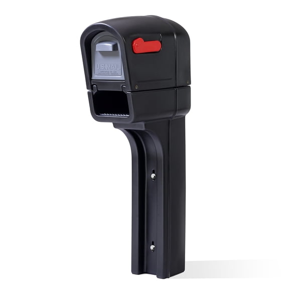 Step2 MailMaster Plus Mailbox with Newspaper Slot and Secure Dual Access Doors, Black