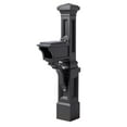 thumbnail image 1 of Step2 Atherton 59" Onyx Black Plastic Mailbox Post Kit, 1 of 26