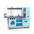thumbnail image 1 of Step2 Blue Cooking Time Kids Pretend Kitchen Playset with Fridge, 1 of 16