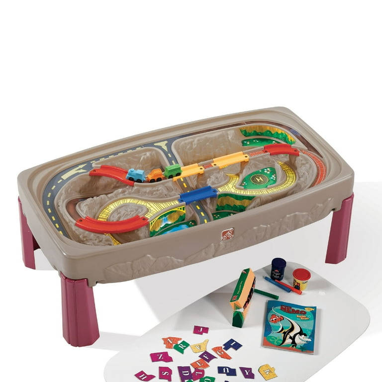 子供用品 step 2 car table Step2 Deluxe Canyon Road & Train Table and Kids Activity Table