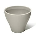 thumbnail image 1 of Step2 Fernway 20" Tall Concrete Round Indoor Outdoor Plastic Garden Planter and Pot, Gray, 1 of 14