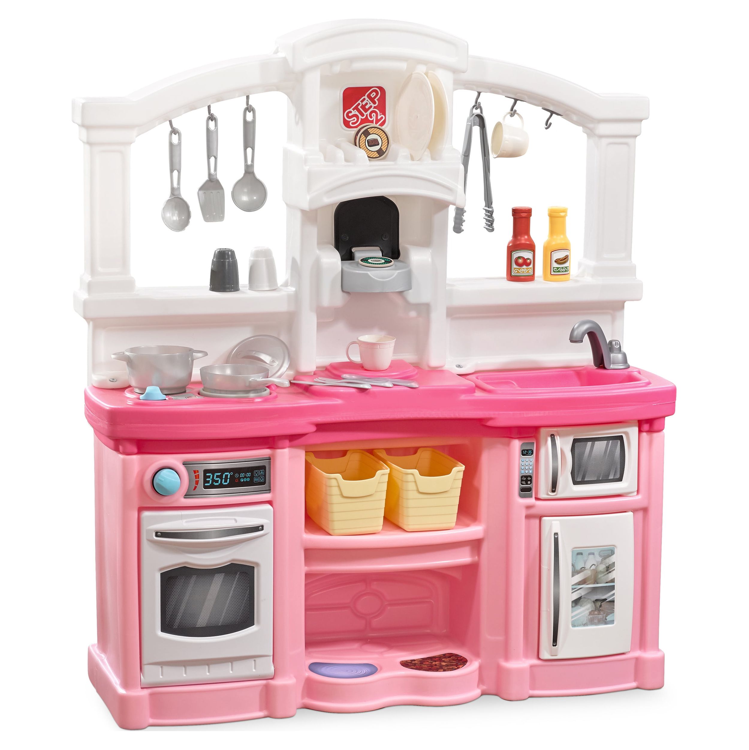 Step2 Fun with Friends Pink Toddler Kitchen Play Set - image 1 of 22