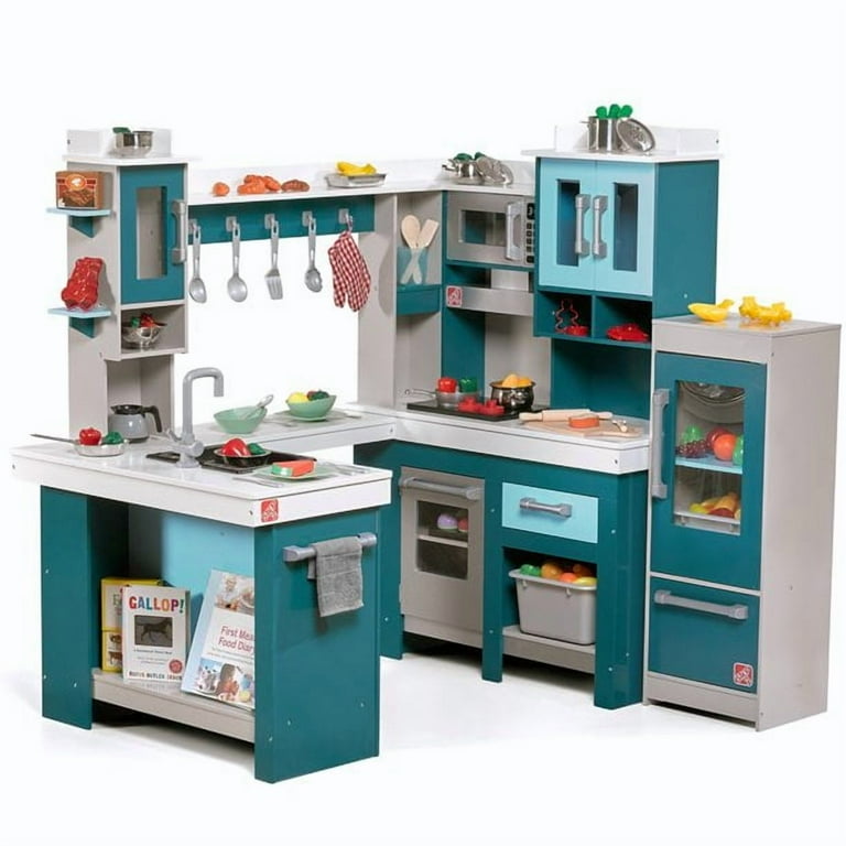 Step2 Grand Walk-In Wood Play Kitchen - 15 Piece Accessory Set