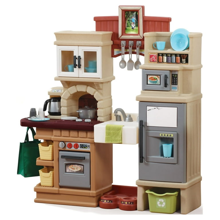 Step2 Heart of the Home Brown Toddler Play Kitchen Set