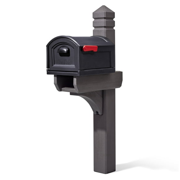 Step2 Lakewood Extra Large T4 Mailbox with Post Kit and  Magnetic Closure