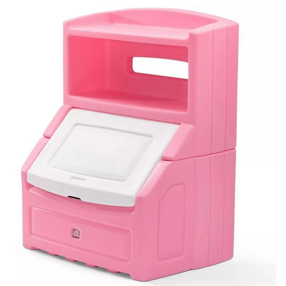 Step2 Lift & Hide 38"H Kids Plastic Storage Bin and Toy Organizer, Pink