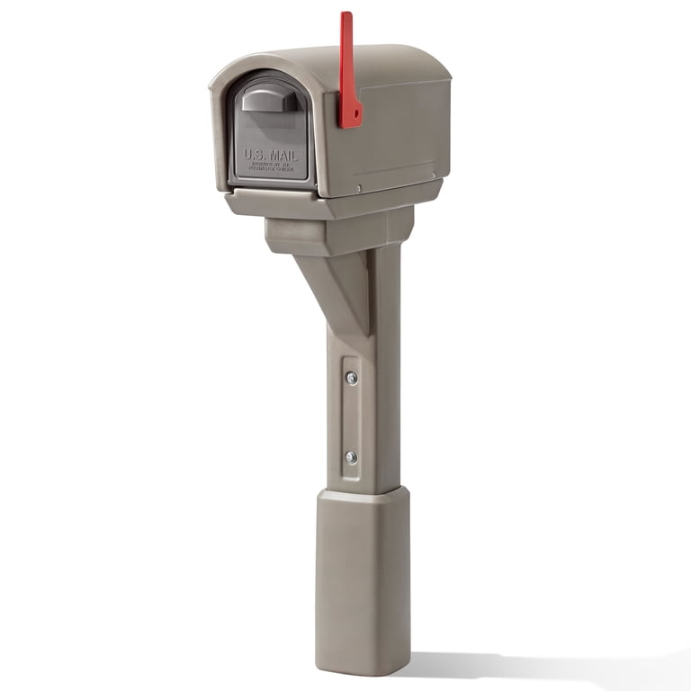 Step2 MailMaster Express Mocha Double Door Mailbox with Back