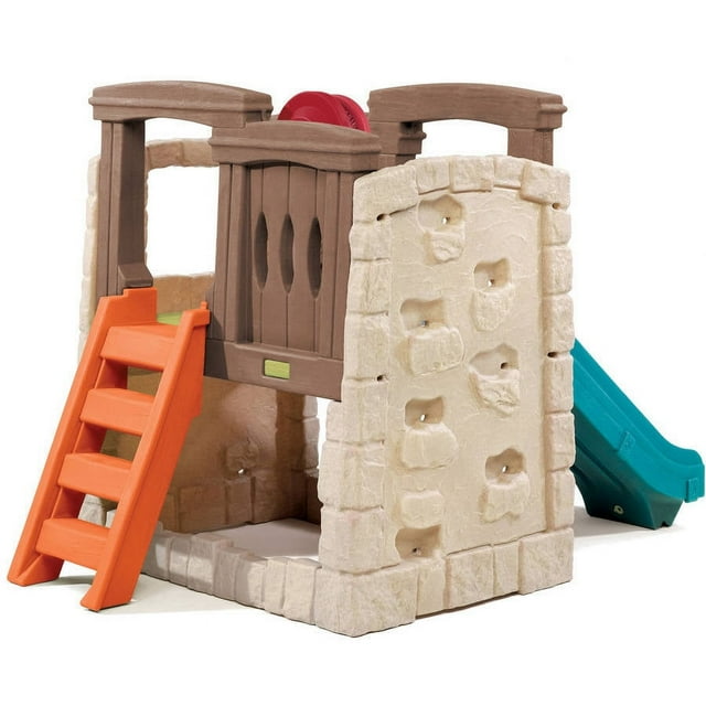 Step2 Naturally Playful Woodland Climber Kids Durable Plastic Slides and Climbers, Multicolor