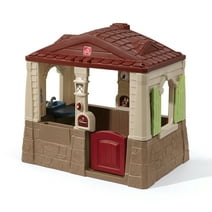 Step2 Neat & Tidy Cottage II Brown Playhouse Plastic Kids Outdoor Toy