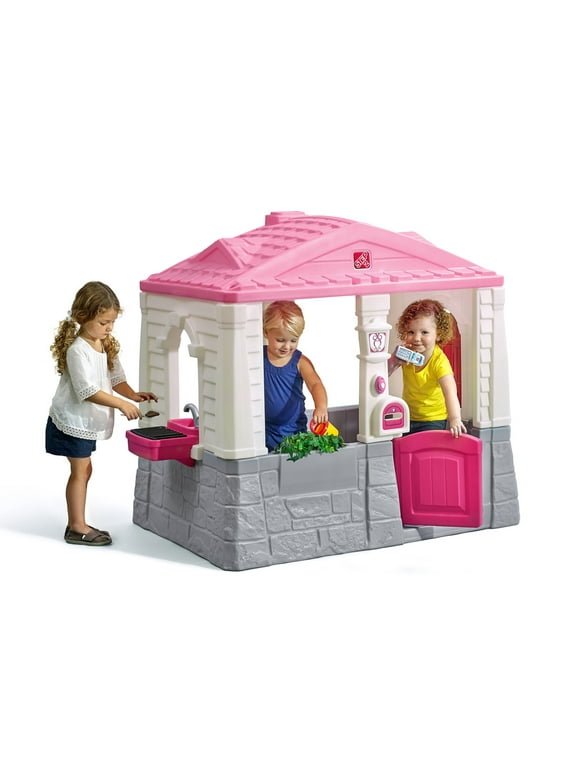 Step2 Neat and Tidy Pink Cottage Playhouse, for Toddlers