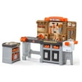 Step2 Pro Play Toddler & Utility Bench and Plastic Kid Tool Bench and 76 piece Playset