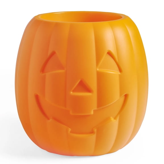 Step2 Pumpkin Planter Indoor Outdoor Fall Halloween Decoration or Candy Dish, Orange