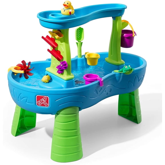 Step2 Rain Showers Splash Pond Water Table | Kids Water Play Table with 13-Pc Accessory Set