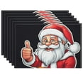 thumbnail image 1 of Christmas Heat-Resistant Placemats Decoration for Cafe, Christmas Character Non-Slip Door Mat Outdoor Washable New Year's Eve Christmas Outdoor Doormats Set Of 6 17.7x13 Inch, 1 of 5