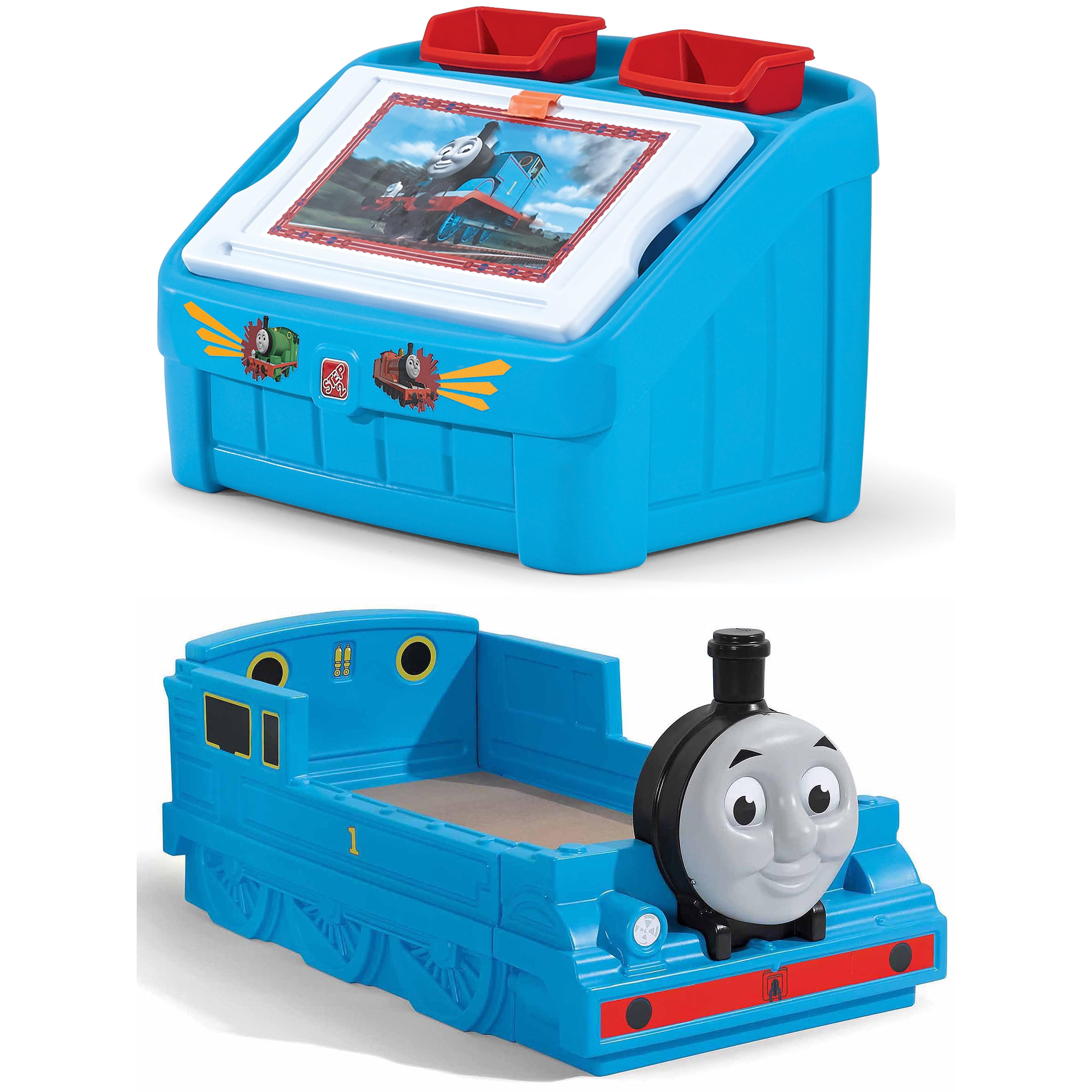 Step2 Thomas the Tank Engine Toddler Bed and Art Box Value Bundle