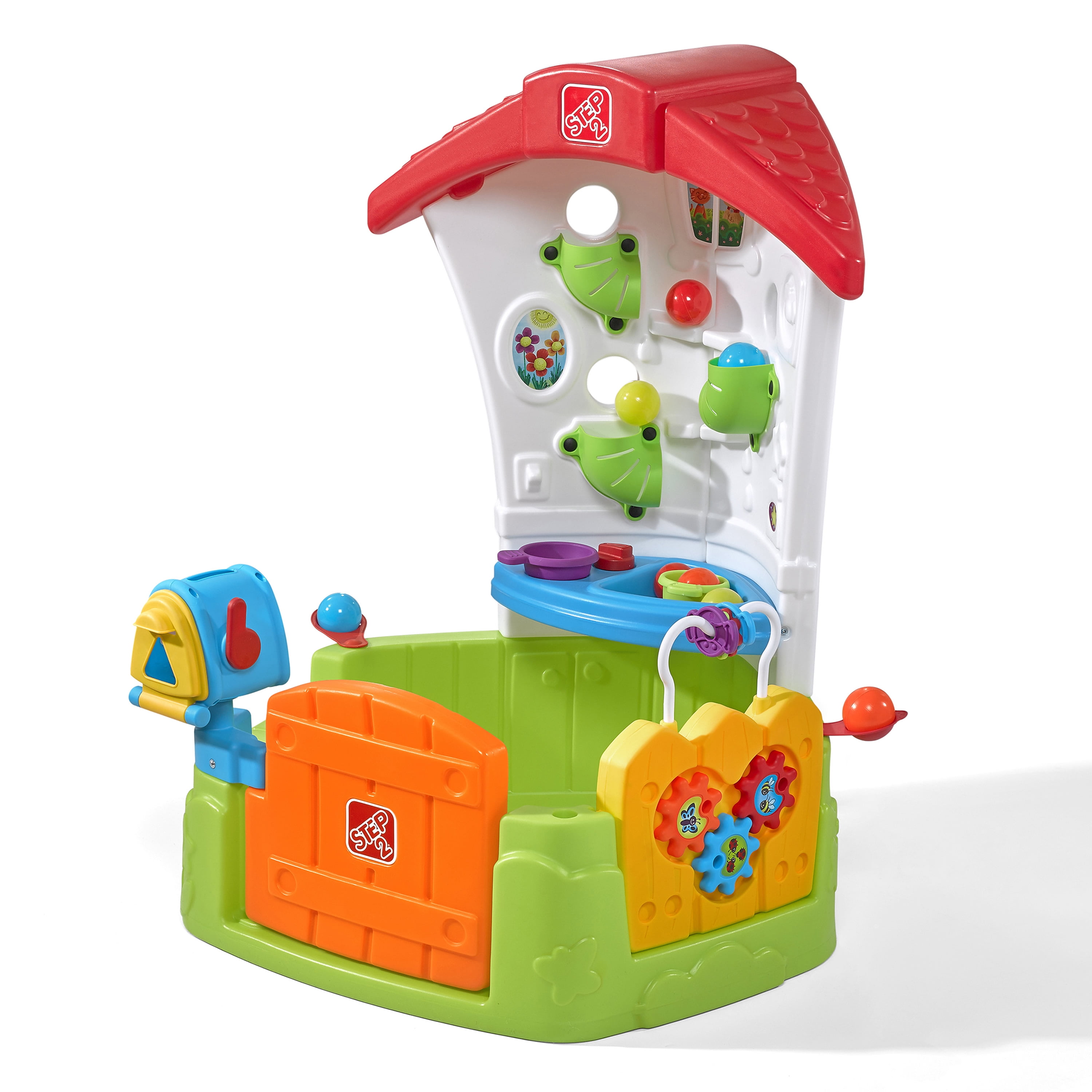 Step2 Multicolor Toddler Corner Plastic Playhouse with Accessories