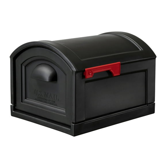 Step2 Classic Black Town-to-Town XL Post-Mount Mailbox