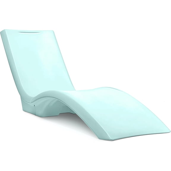 Step2 Vero Pool Lounger, Outdoor/Indoor Waterproof Patio Furniture, Pool Lounge Chair, Use in Pools Up to 9-Inches of Water or Poolside Ledge, Made of Durable Plastic, Weighted, Julep