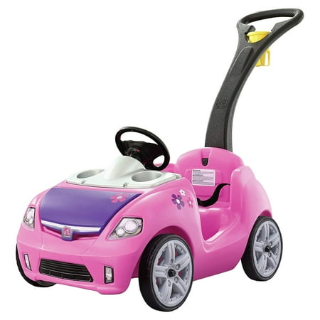 Step2 Whisper Ride II Push Car | Pink Toddler Ride On Toy