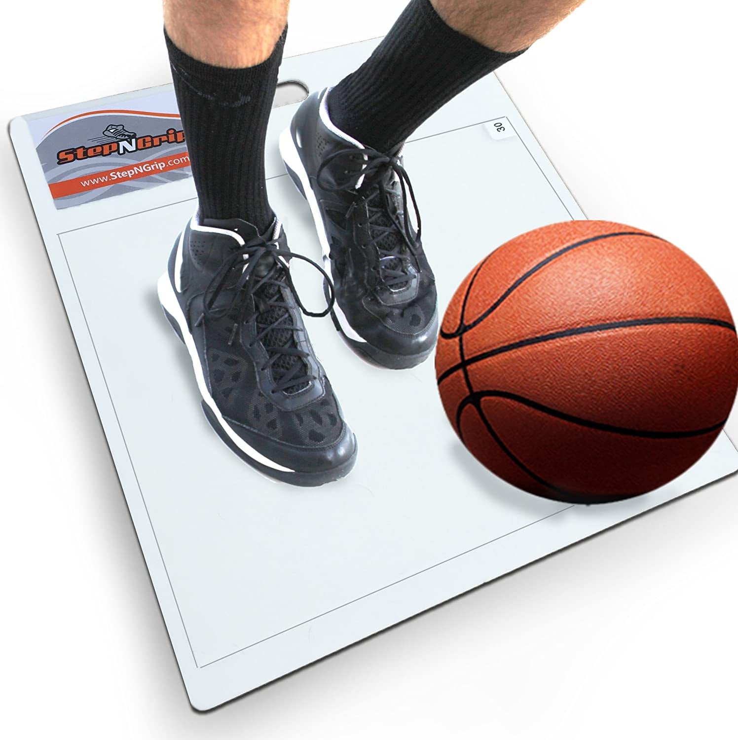 StepNGrip Model Courtside Shoe Grip Traction Mat - Basic Model with Sticky Mat - Uses Replacement 15"x 18" Sheets - Allows Court Grip for Basketball Volleyball - Sticky Stop Power