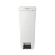 Brabantia StepUp Step On Trash Can, 10.6 Gallon 40 Liter Light Gray
