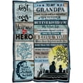 thumbnail image 1 of Stepdad Blanket, Dad Throw Blanket Gifts from Daughter Son, Stepdad Gift for Father Father-in-Law Grandpa, Christmas Fathers Day Birthday Gift, Soft Blankets Gift for Men Grandpa Husband, 1 of 6