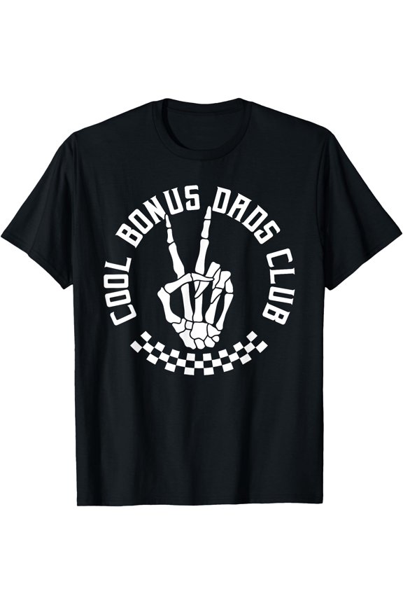 Stepdad Cool Bonus Dad Club Step Dad Emo Stepfather T-Shirt, Unisex T-Shirt