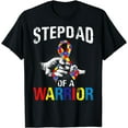 thumbnail image 1 of Stepdad Of A Warrior Autism Awareness T-Shirt, 1 of 4