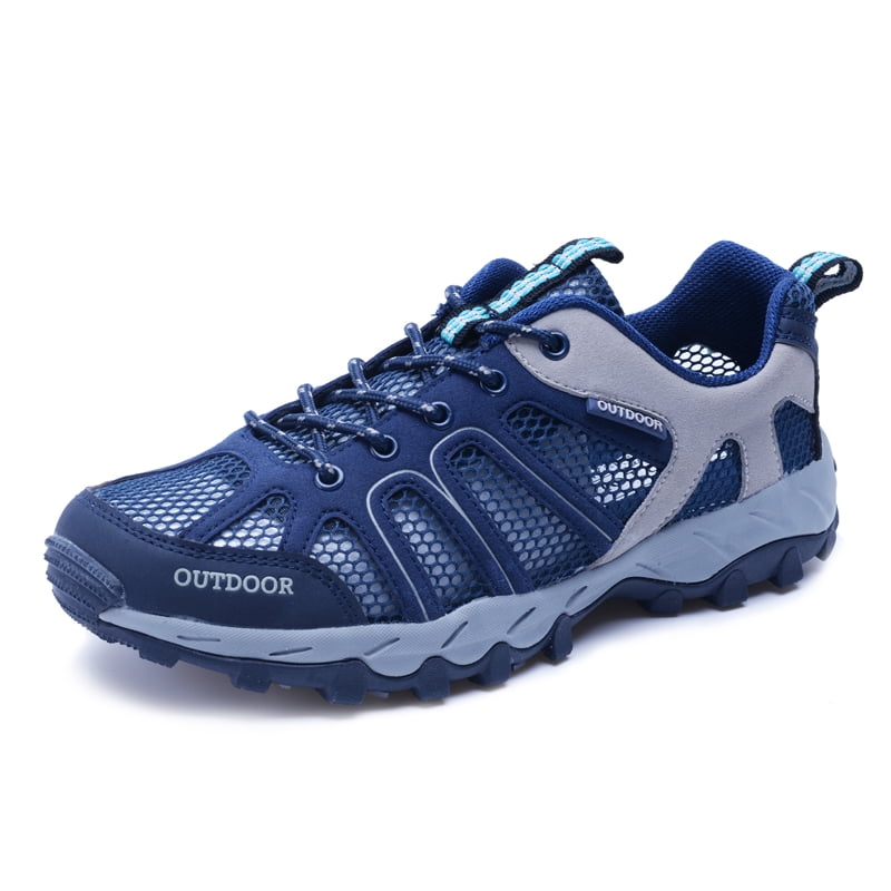Stepedia Athletic Hiking Water Shoes for Women Men Quick Dry Outdoor Water Sport Aqua Shoes for Beach, Gray