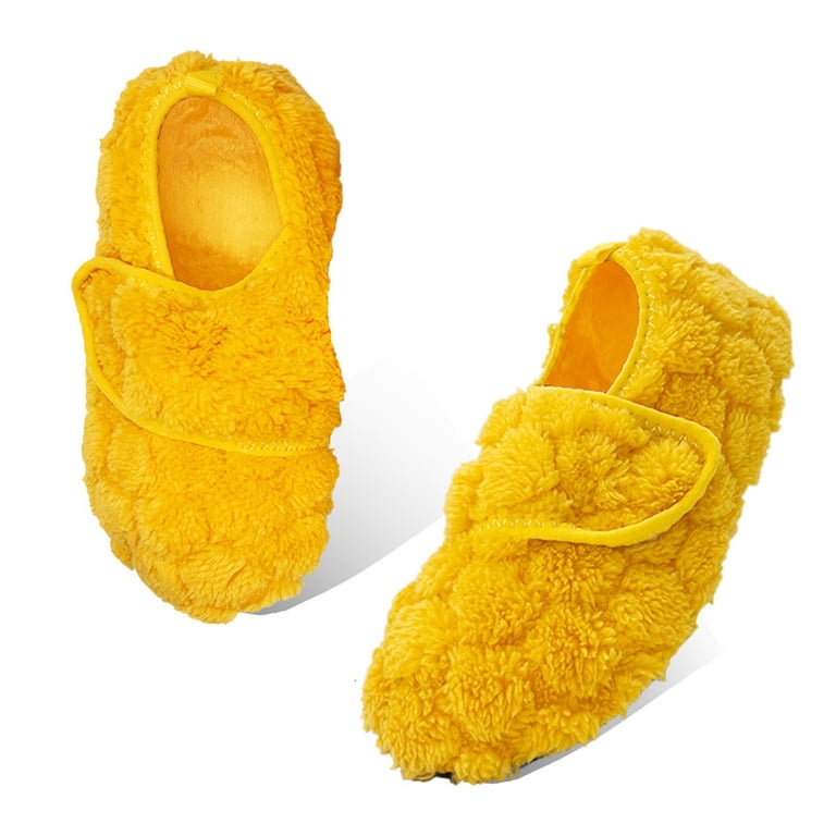 Yellow Faux Fur Slippers Amazon.com: TRBPQAS Women main image 2
