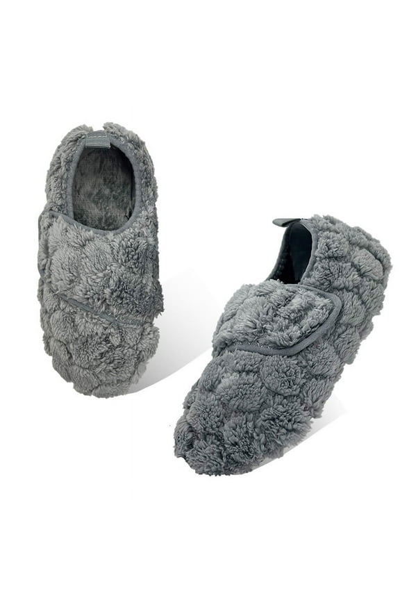 Boys Girls Home Slippers Toddler Baby Indoor Outdoor Cozy Sock Rubber Sole