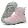 thumbnail image 1 of Stepedia Kids Snow Boots for Boys Girls Barefoot Winter Wide Toe Box Boots Waterproof Faux Fur Lined, 1 of 8