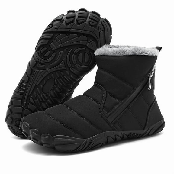 Stepedia Boys Girls Snow Boots Waterproof Non-slip Cold Weather Faux Fur Lined Kids Winter Shoes