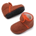 thumbnail image 1 of Stepedia Kids Boys Girls House Indoor Slippers Warm Household Booties for Toddler, Caramel, 1 of 6