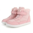 thumbnail image 1 of Stepedia Kids Girls Boys Snow Boots Barefoot Wide Toe Box Faux Fur Walking Shoes Waterproof Winter Boots for Outdoor, Pink, 1 of 7