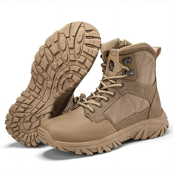 Stepedia Men's Ankle High Waterproof Hiking Boots Outdoor Lightweight Work Boots