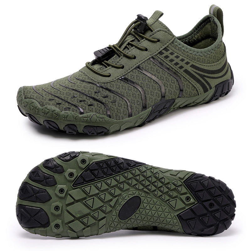 Stepedia Water Shoes Quick Dry Barefoot Beach Aqua Sport Swim Surf Pool Hiking Diving Walking for Men, Green