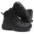 thumbnail image 1 of Stepedia Men's Snow Boots Lightweight Waterproof Winter Boots Faux Fur Lined Anti-slip Cold Weather Hiking Boots, Black, 1 of 6