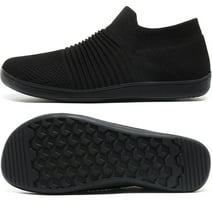 Stepedia Men's Walking Shoes Wide Toe Box Barefoot Shoes Non Slip Minimalist Slip-on Shoes 10 Wide
