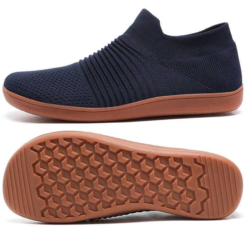 Stepedia Men's Wide Casual Barefoot Sneakers Zero Drop Sole Minimalist ...