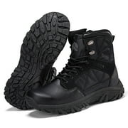 Stepedia Mens Waterproof Ankle-High Hiking Boots Lightweight Outdoor Work Boots for Trekking Trails