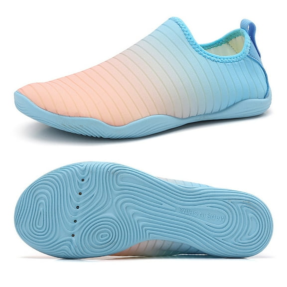 Stepedia Mens Womens Non Slip Water Shoes Aqua Shoes Quick Dry Beach Swim Shoes Pink Blue