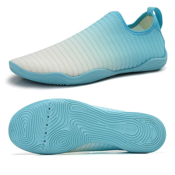 Stepedia Mens Womens Non Slip Water Shoes Aqua Shoes Quick Dry Beach Swim Shoes White Blue