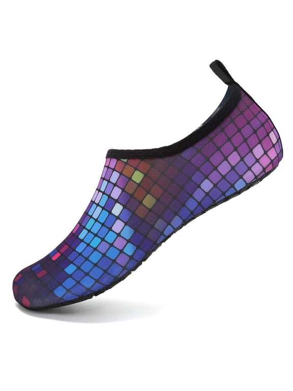 Mens Womens Water Shoes Quick Dry Swim Shoes for Beach Aqua Sports Pool Yoga 14-15 Women/12-13 Men