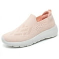 thumbnail image 1 of Stepedia Slip on Walking Shoes Women Mesh Athletic Sneakers Lightweight Casual Daily Work Shoes, Pink 8, 1 of 7